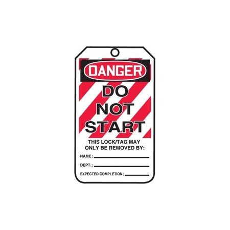 Accuform Danger, RP-Plastic, 3-7/8 in Width, 3/8 in Height, , 25 PK MLT403LTP